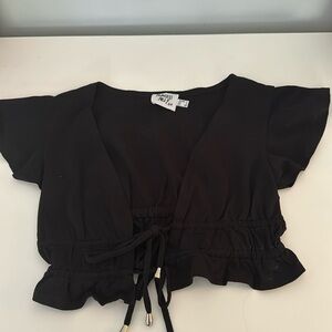 Black Princess Polly crop top.